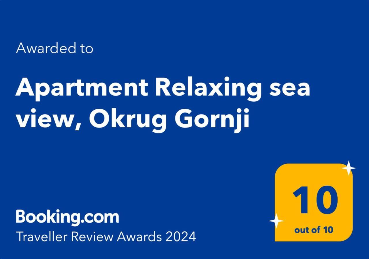 Apartment Relaxing Sea View, オクルグ・ゴルニ エクステリア 写真