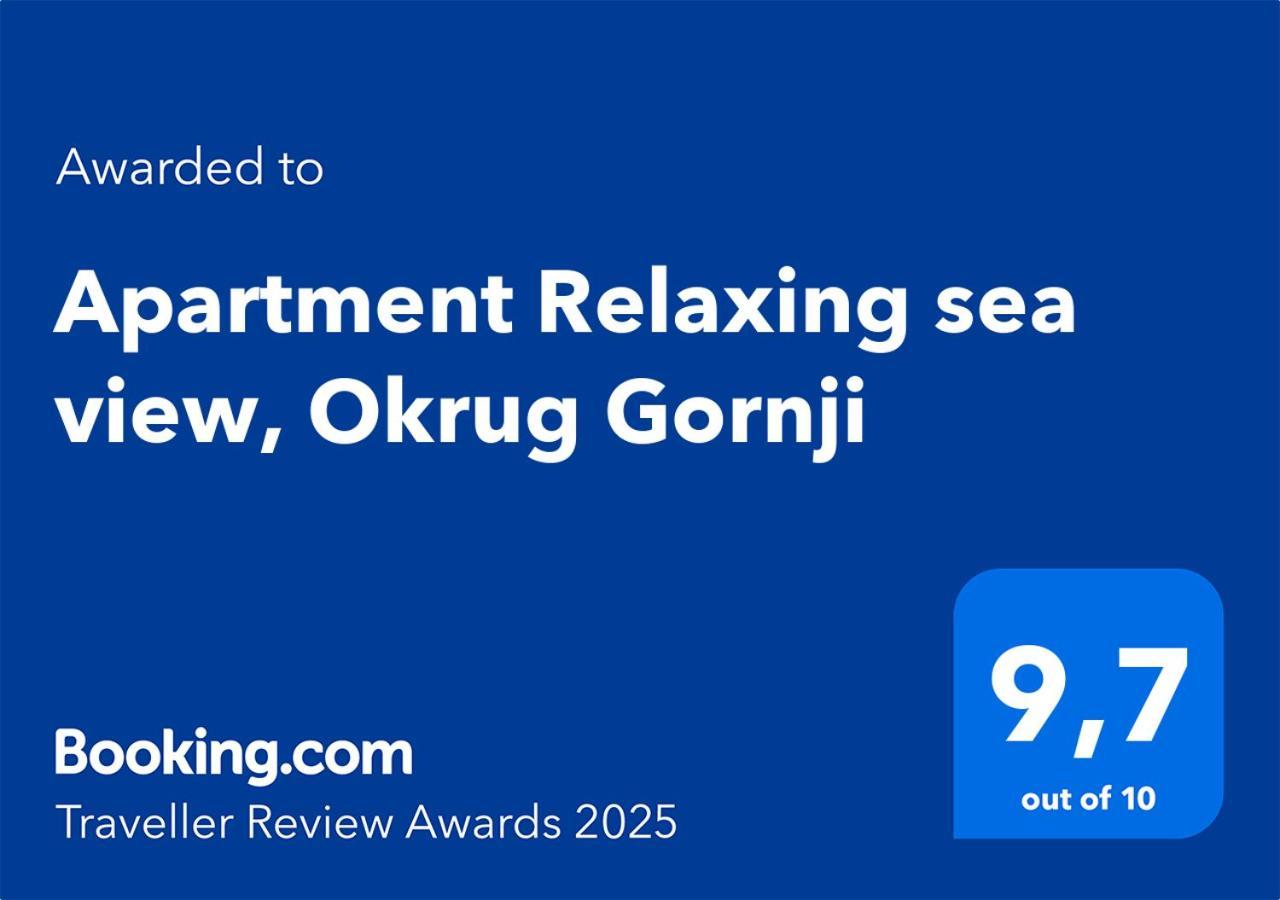 Apartment Relaxing Sea View, オクルグ・ゴルニ エクステリア 写真